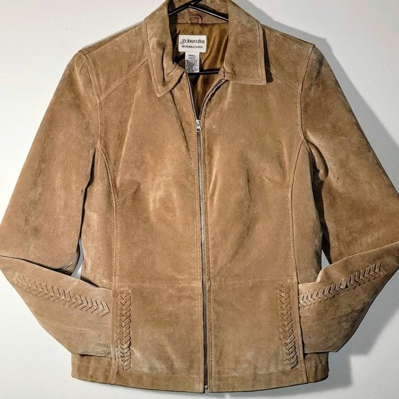 St Johns Bay * Washable Suede * Small * Full Zipper * Braid Detail * 2 Pockets * - Picture 2 of 10